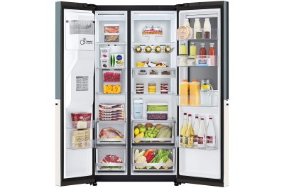 ตู้เย็น LG Instaview Door-in-Door รุ่น GC-X257CMEW ขนาด 22.4 คิว รองรับ Wi-Fi ThinQ เคาะสองครั้งเพื่อดูด้านใน